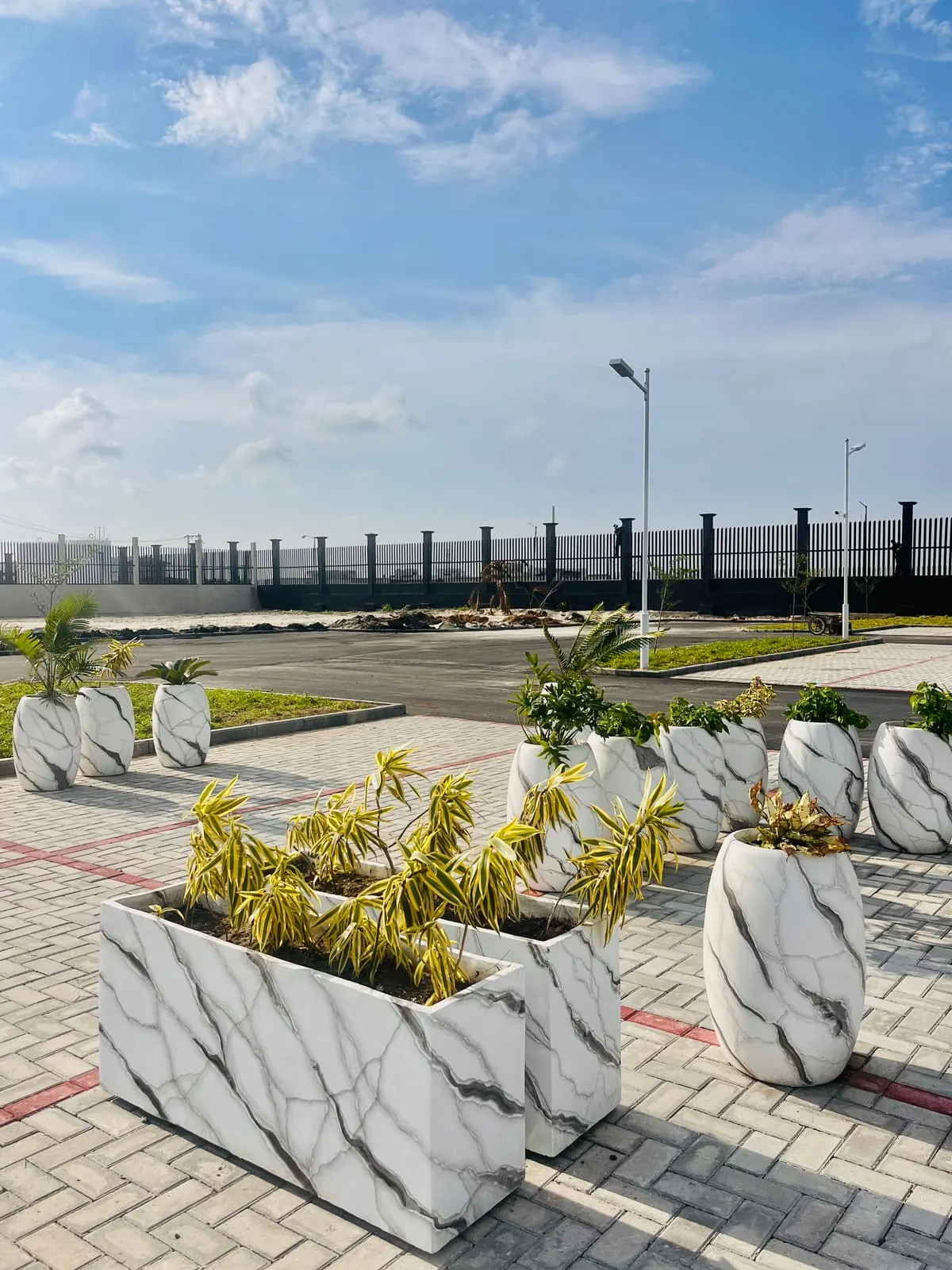 Karomart handcrafted planter installation 5